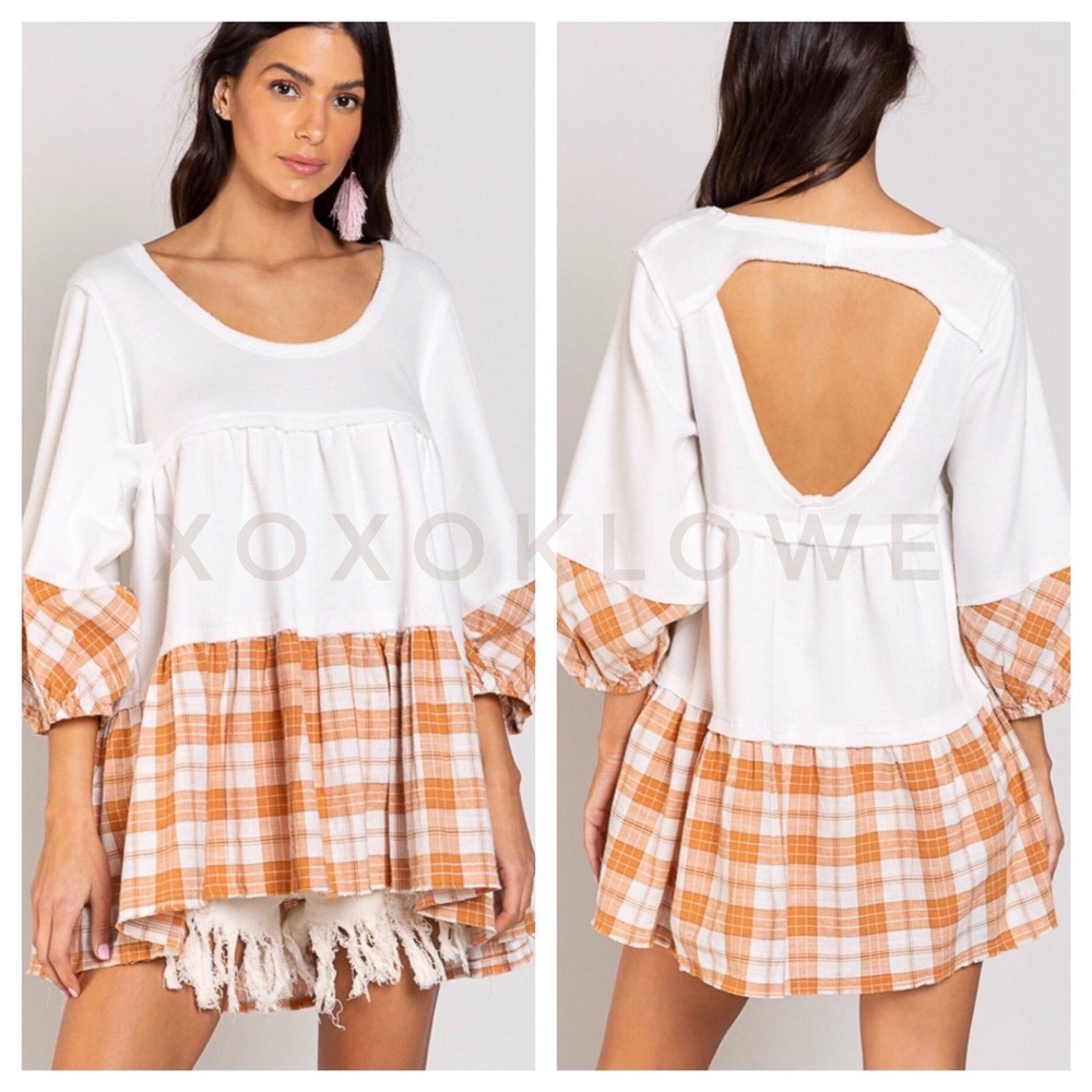 POL Tiered Babydoll Tunic Blouse - Picture 13 of 14